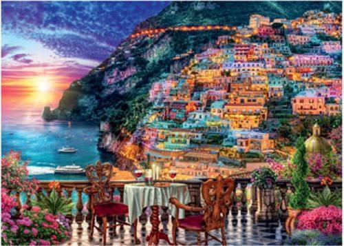 Ravensburger - Dinner in Positano Italy Puzzle 1000 Pieces