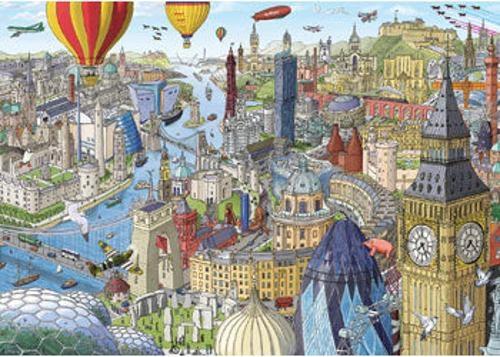 Ravensburger - Around the UK and Ireland Puzzle 1000 Pieces