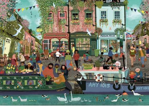 Ravensburger - Riverside Town Puzzle 1000 Pieces