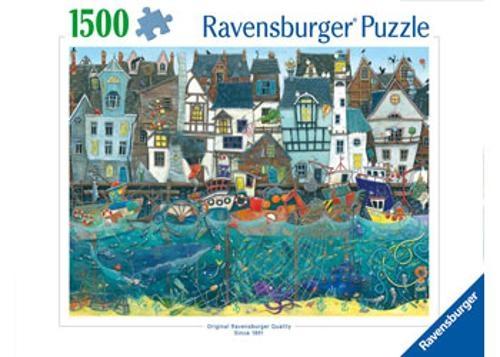 Ravensburger - A Bustling Fantasy Port Puzzle 1500 Pieces