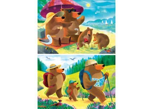 Ravensburger - Bear Family Vacations Puzzle 2x24 Pieces