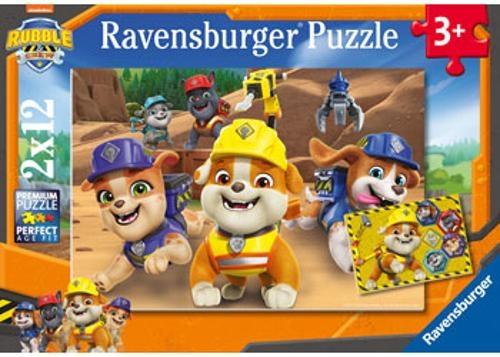 Ravensburger - Rubble & Crew Team in Action! Puzzle 2x12 Pieces