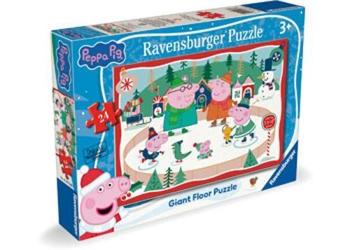 Ravensburger - Peppa Pig Christmas Giant Floor Puzzle 24 Pieces