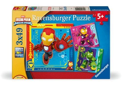 Ť Ravensburger - Iron Man & His Awesome Friends Puzzle 3x49 pieces