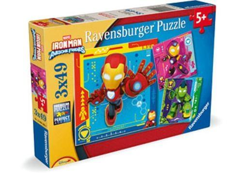 Ť Ravensburger - Iron Man & His Awesome Friends Puzzle 3x49 pieces