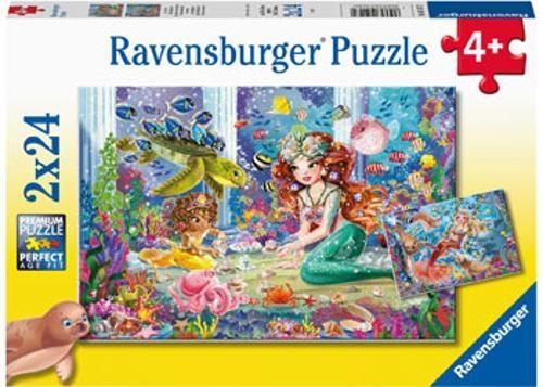 Ravensburger - Mermaid Tea Party Puzzle 2x24 Pieces