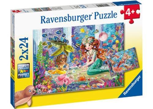 Ravensburger - Mermaid Tea Party Puzzle 2x24 Pieces
