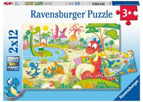 Ravensburger - My Dino Friends Puzzle 2x12 Pieces