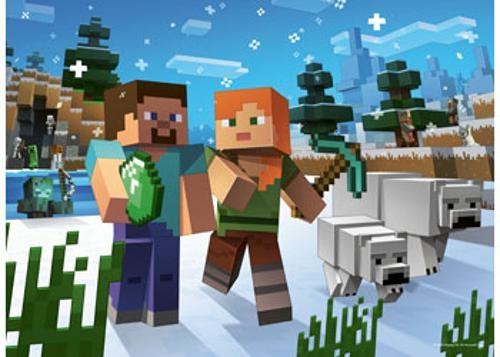 Ravensburger - Minecraft Bumper Pack Puzzle 4x100 Pieces