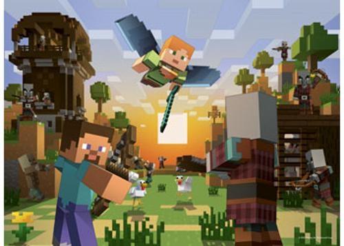 Ravensburger - Minecraft Bumper Pack Puzzle 4x100 Pieces