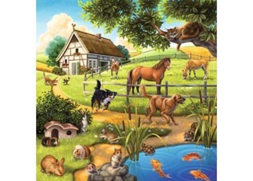 Ravensburger - Forest Zoo & Pets Puzzle 3x49 Pieces