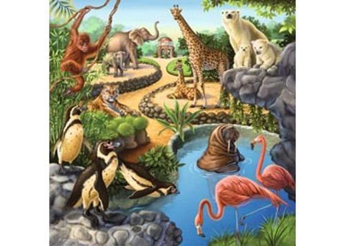 Ravensburger - Forest Zoo & Pets Puzzle 3x49 Pieces