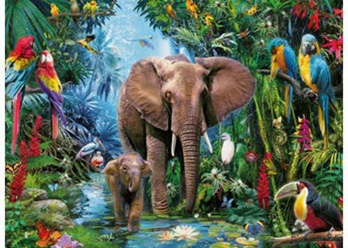 Ravensburger - Elephants at the Oasis Puzzle 150 Pieces