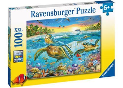 Ravensburger - Swim with Sea Turtles Puzzle 100 Pieces
