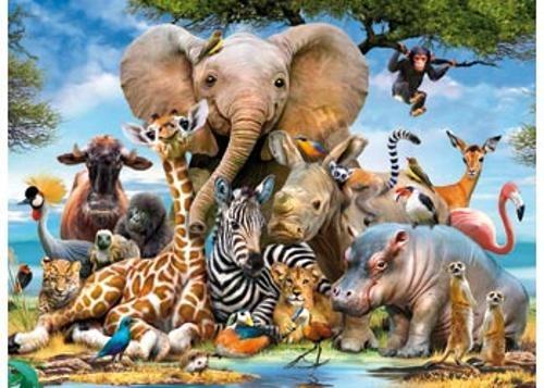 Ravensburger - African Friends Animals Puzzle 300 Pieces