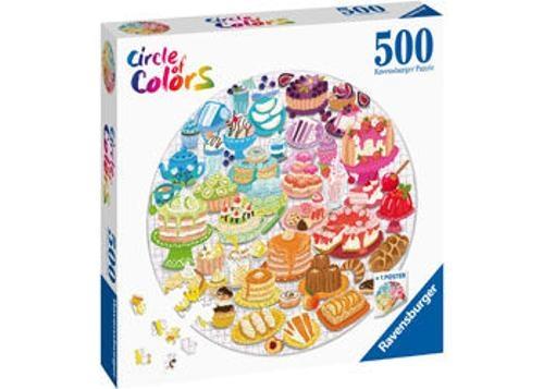 Ravensburger - Desserts & Pastries Circle Puzzle 500 Pieces
