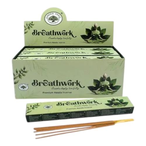 Green Tree Breathwork Incense Sticks 15g Pack of 12