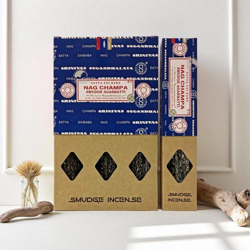 Satya Nag Champa Smudge Incense Sticks 25g Pack of 12