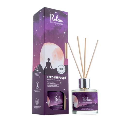 Relax Aromatherapy Reed Diffuser With Essential Oils 100ml