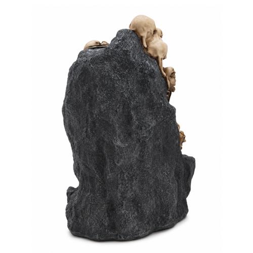 Skull Backflow Incense Burner With Blue LED Gems 21cm