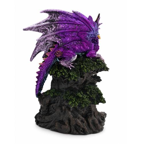 Purple Dragon Castle Backflow Incense Burner 22cm