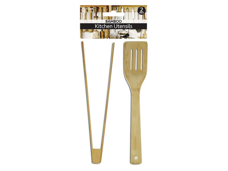 Bamboo Kitchen Utensils - Max Brand 30cm 2's (24 Sets)
