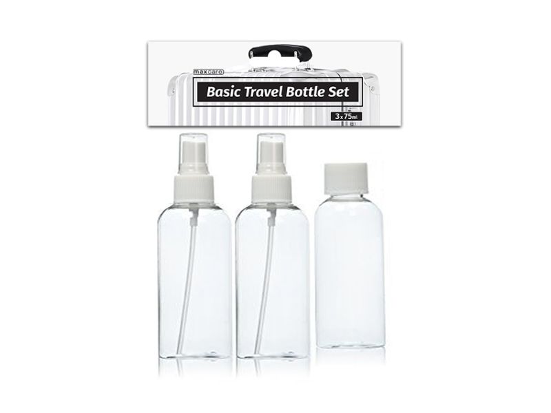 Basic Travel Bottles Set - MC 75ml x 3's (12 Packs)