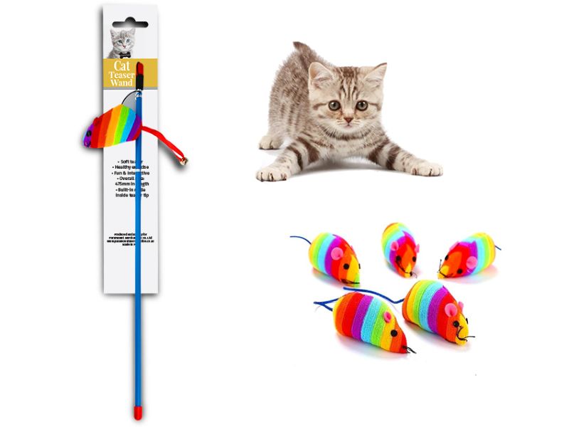 Cat Teaser Wand - Max Treat 47.5cm (Set of 12)