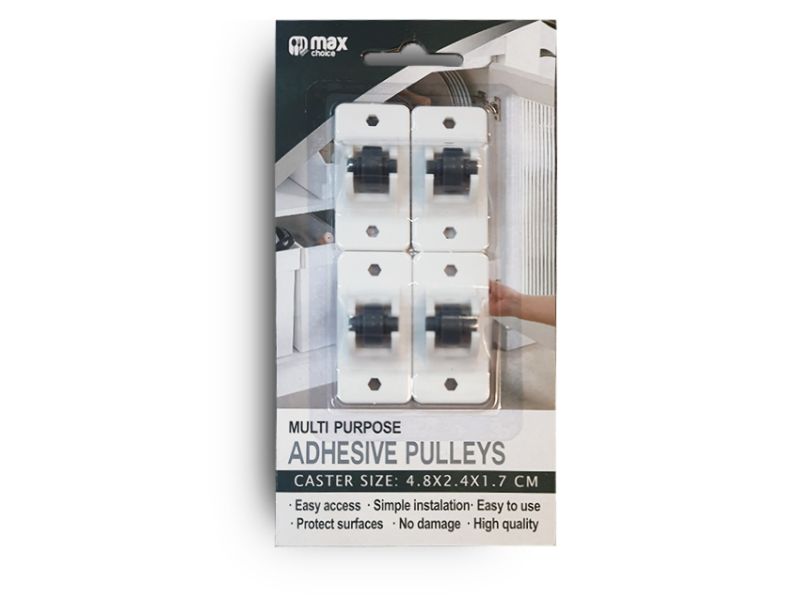 Adhesive Pulley - Max Brand 4pcs (24 Packs)