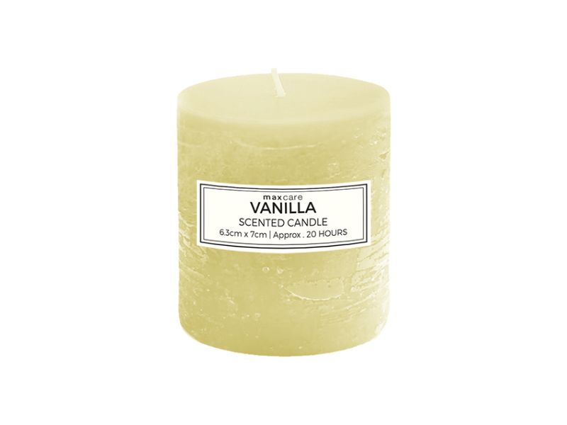 Scented Candles - Rustic Vanila 6.3 x 7cm Ivory (Set of 48)