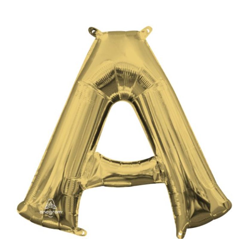Elegant CI: Letter A White Gold Balloon, 40cm, perfect for adding sophistication to celebrations and decor.