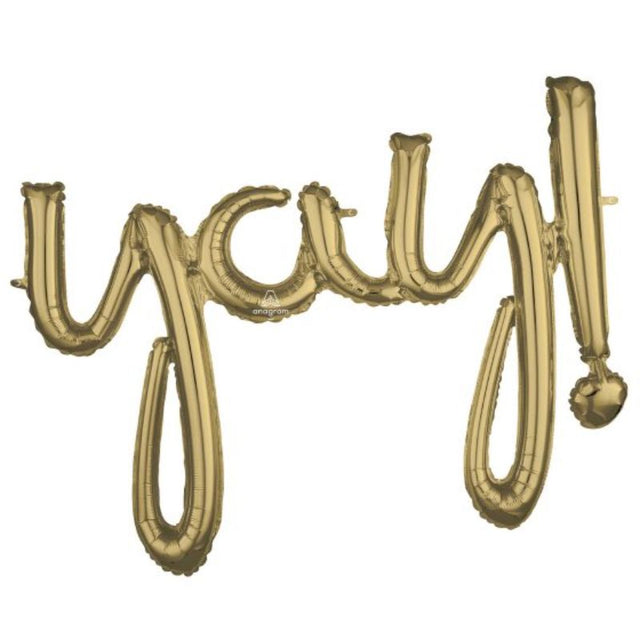 White Gold foil balloon, 88cm x 63cm, self-sealing, ideal for air fill celebrations.