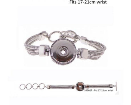 Elegant adjustable Snap Chain Bracelet, 17-21cm, stylish and versatile for any occasion.