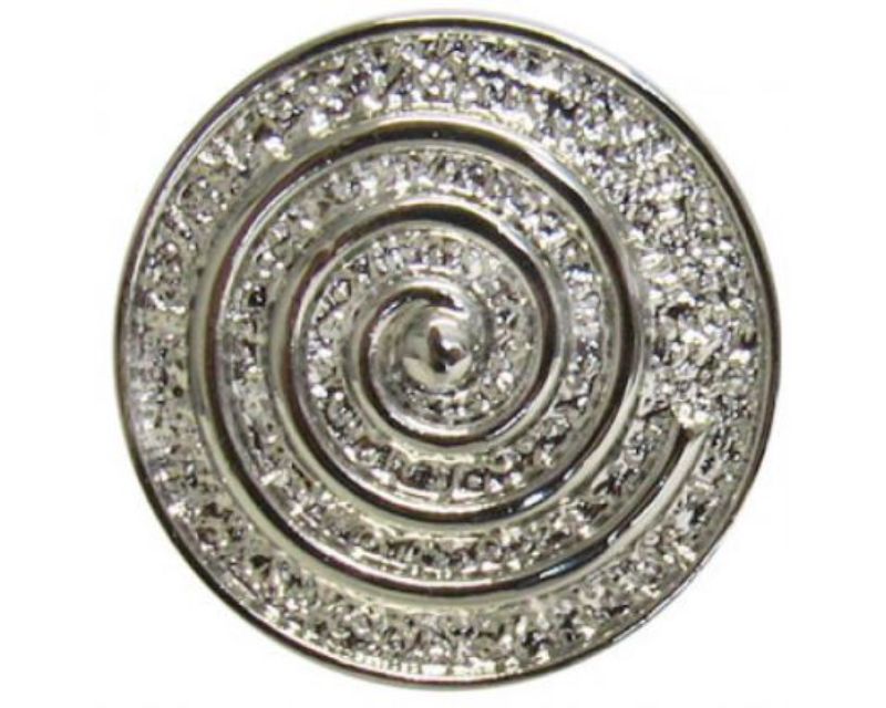 Elegant silver spiral accessory, perfect for versatile everyday or special occasion wear.