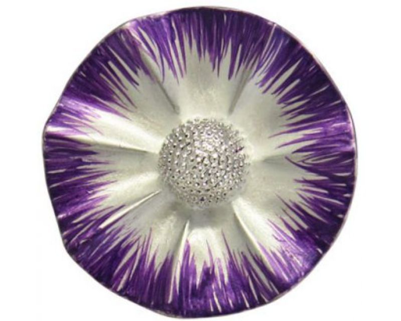 Vibrant purple and white frangipani snap, perfect for home decor and special events.
