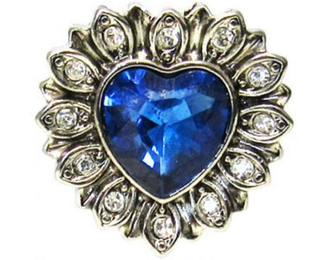 Blue heart earrings designed for versatility and comfort, perfect for daily wear or special occasions.