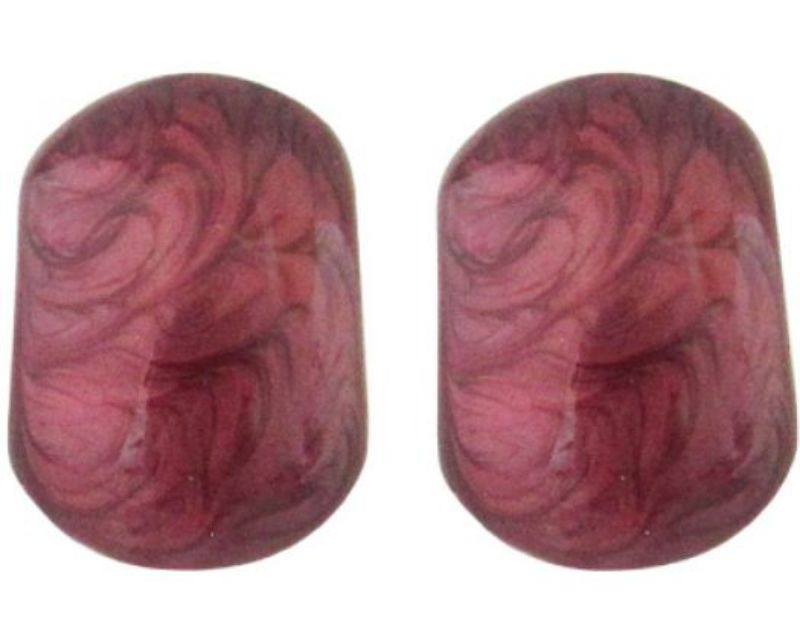 Stunning Jax Impasto Red Earrings in vibrant hues, combining modern style with timeless elegance, 3.5 cm long.