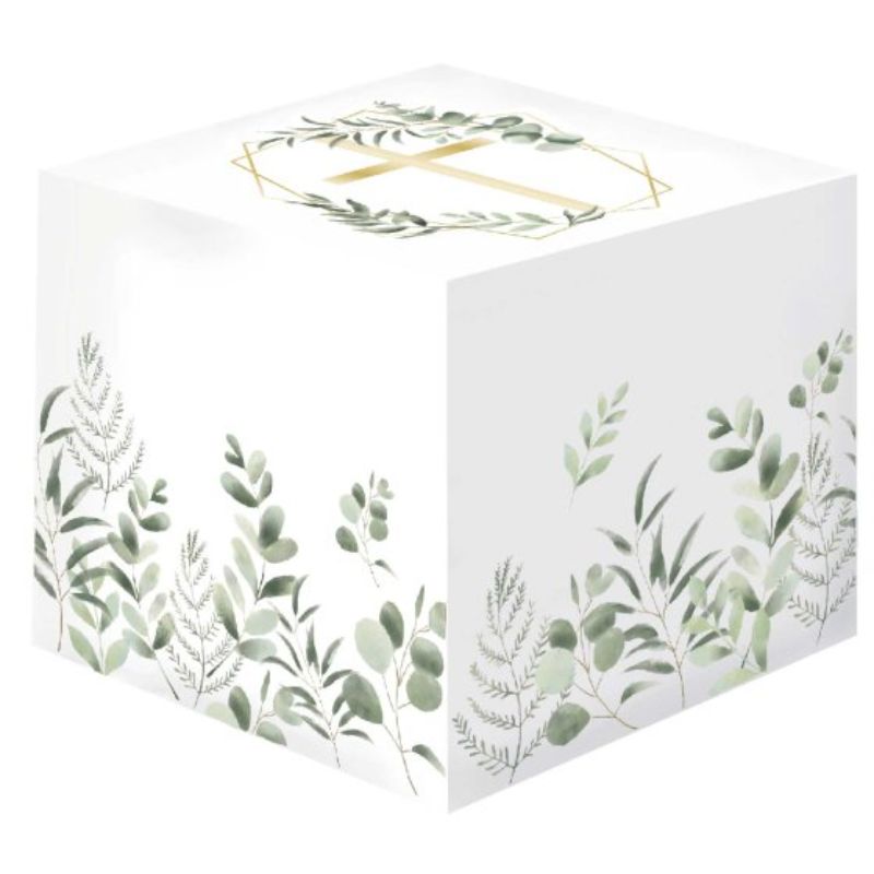 Eco-friendly Botanical Celebration Favor Box with floral prints, ideal for weddings and garden parties.