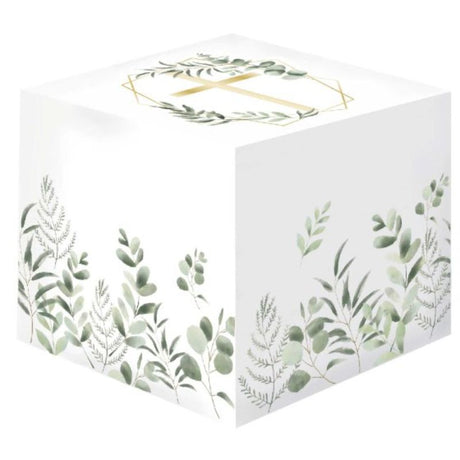 Eco-friendly Botanical Celebration Favor Box with floral prints, ideal for weddings and garden parties.
