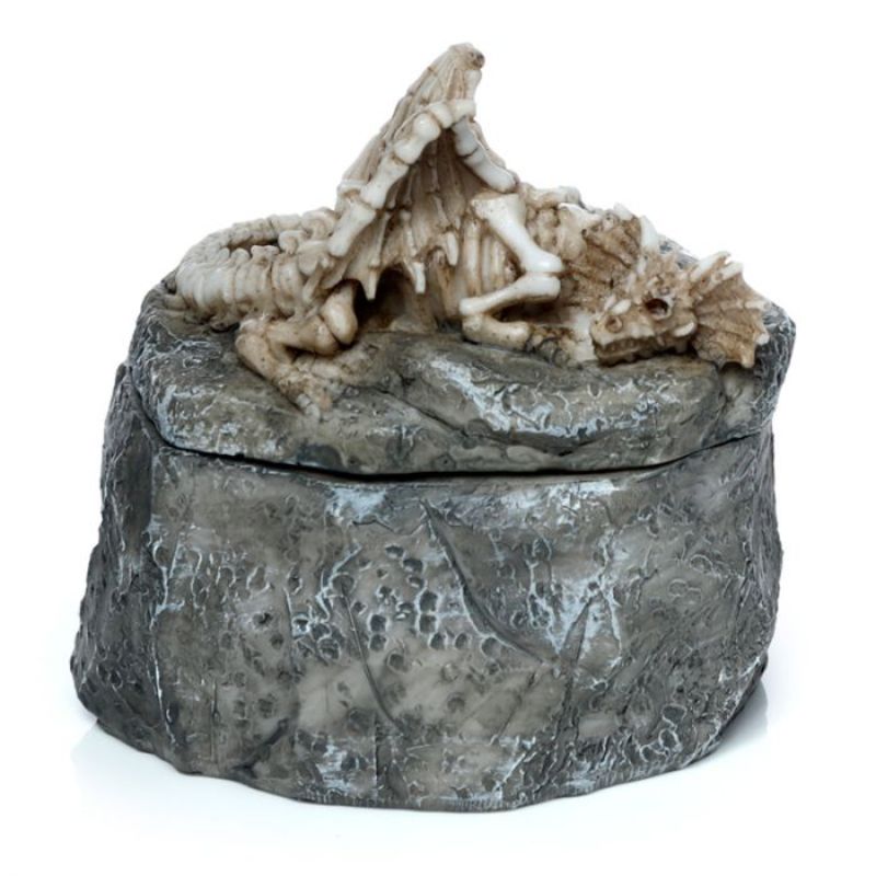 Trinket Box - Shadows of Darkness Sleeping Bones Dragon Skeleton (9cm)