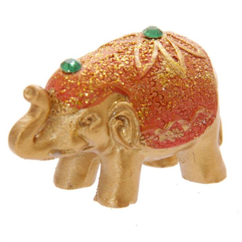 Lucky Elephant in a Mini Gift Bag - Metallic Glitter (Set of 24 Assorted)