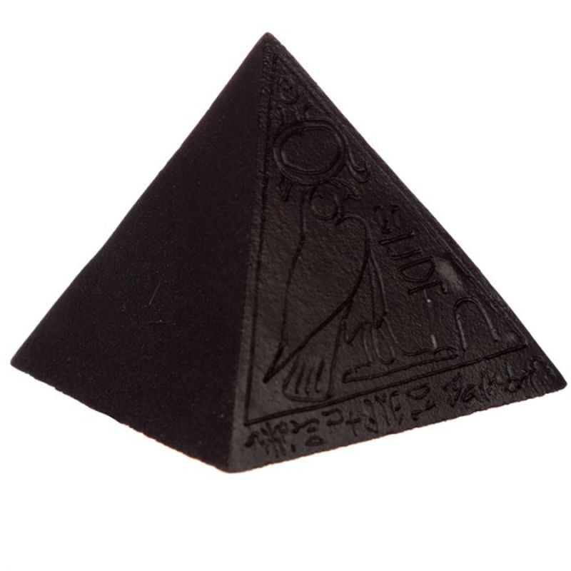 Ornament - Black Egyptian Pyramid 5cm (Set of 4)