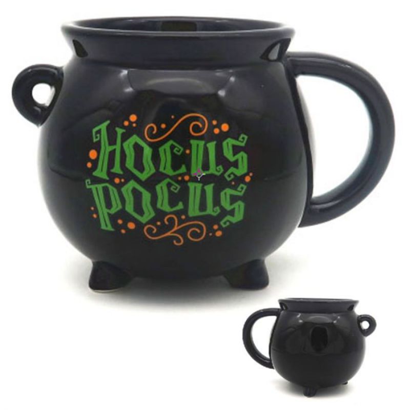 Ceramic Shaped Mug - Hocus Pocus Black Cauldron