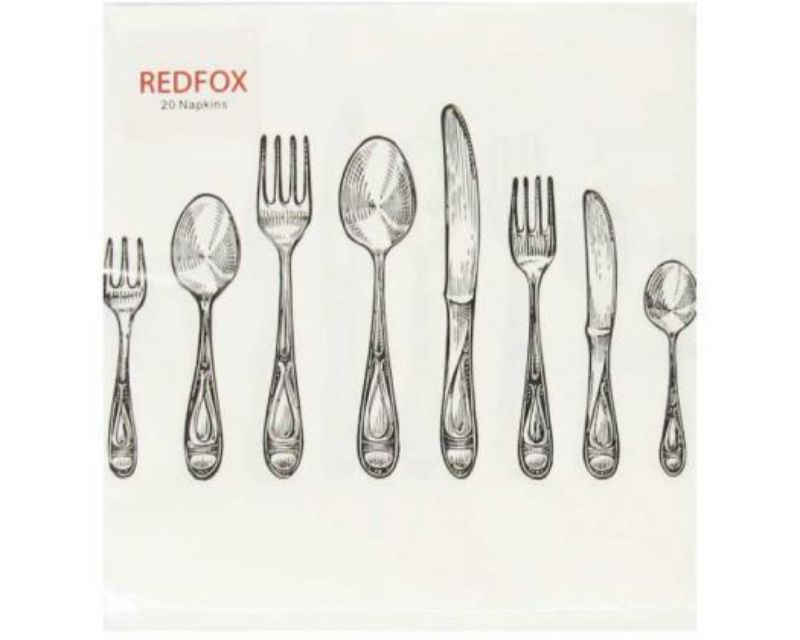 Elegant 3-ply table setting napkins in eco-friendly packaging, perfect for any dining occasion.