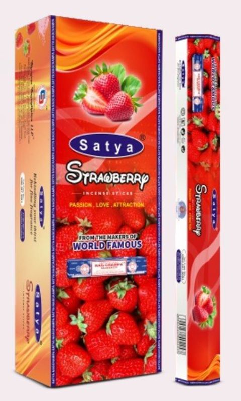 Incense - Satya Hexa Strawberry (Box of 6)