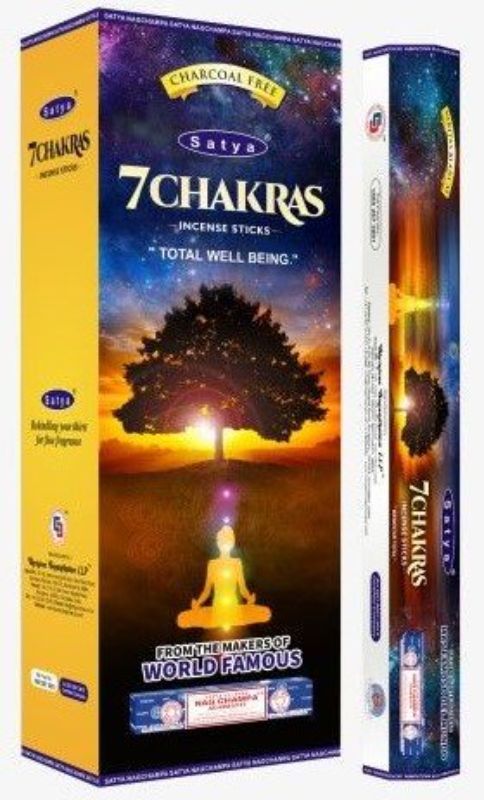 Incense - Satya Hexa 7 Chakra (Box of 6)