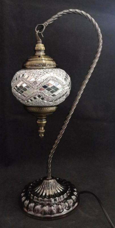 Turkish Mosaic Lamp - Large Swan Neck (44cm)