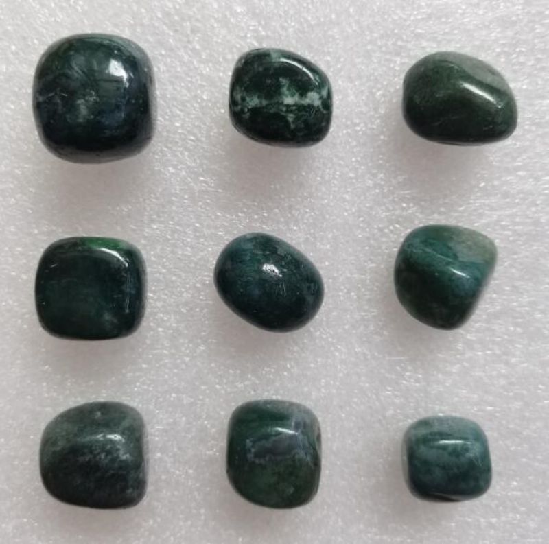 Loose Tumbled Stones - Green Agate Blood Jasper (0.5KG Pack)