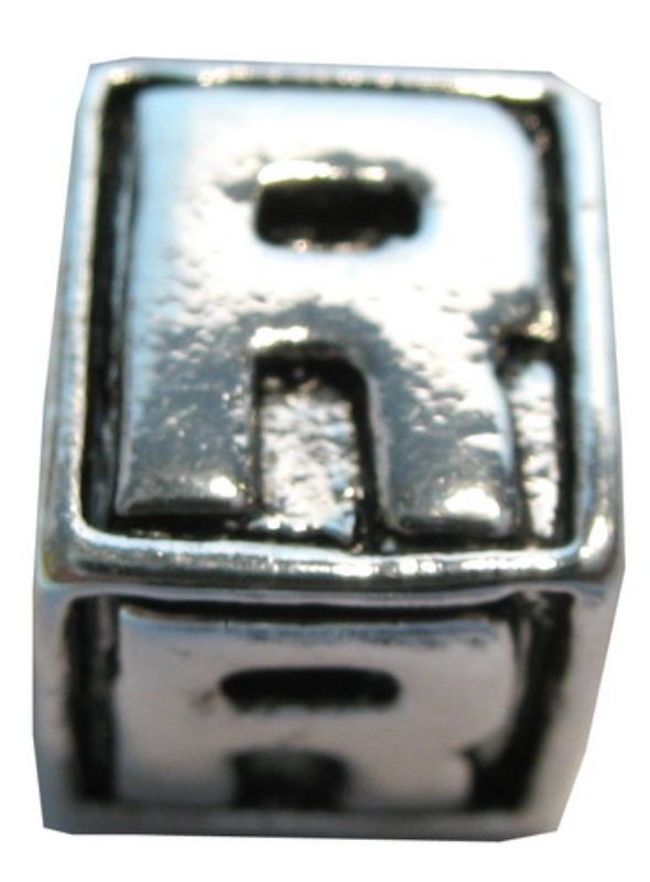 Cherish Beads - Letters - PACKOF 4 Square Metal R