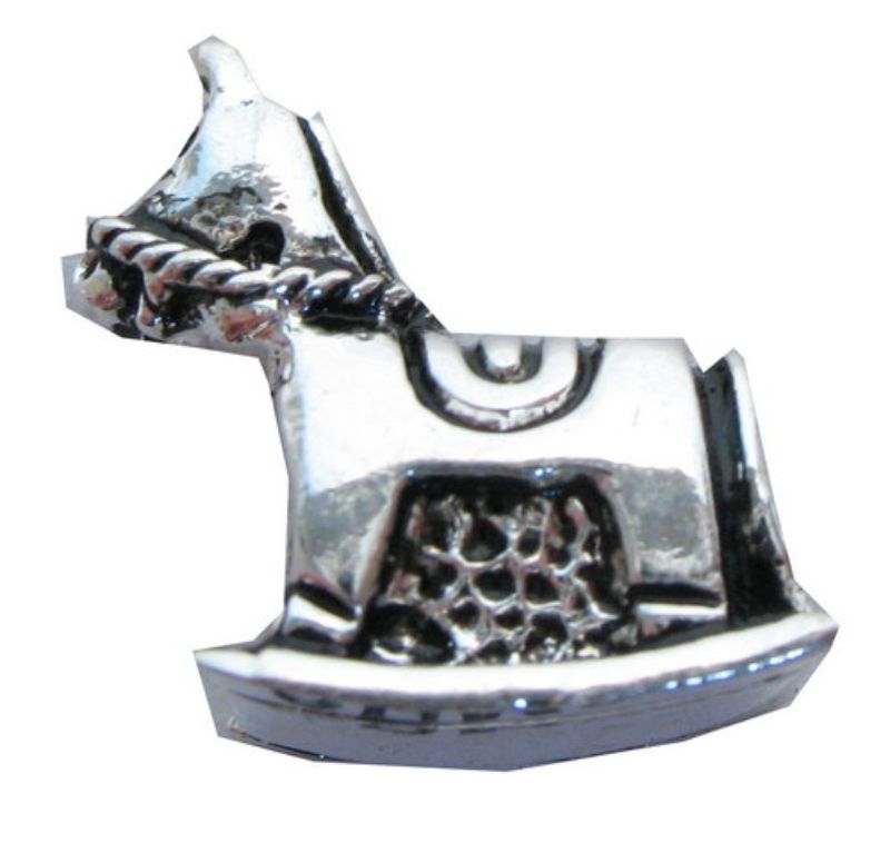 Cherish Beads - Metal - Rocking Horse Metal Bead 8/Pk